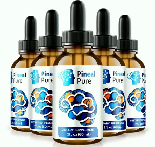 (5 Pack) Pineal Pure Brain Health Drops for Cognitive Health & Wellness