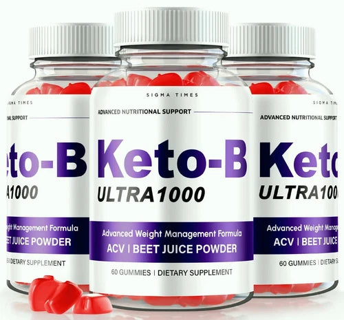 (3 Pack) Keto-B Advanced ACV Weight Loss Gummies for Fat Burning and Energy