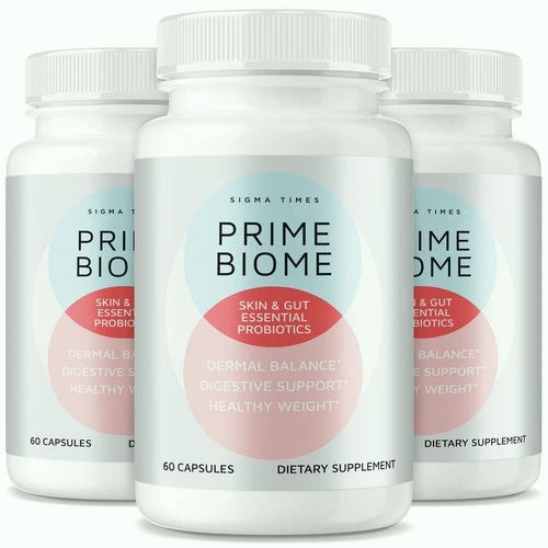 (3 Pack) Prime Biome Gut Health Pills Support Digestive Wellness & Skin Health