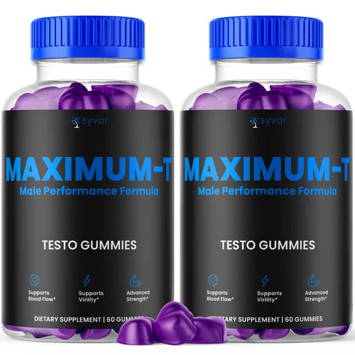 Maximum-T Male Performance Gummies Advanced Vitamin Supplement 120 Gummies