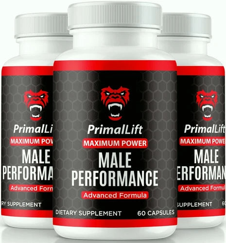 (3 Pack) PrimalLift Male Performance & Vitality Pills, Primal Lift for Men