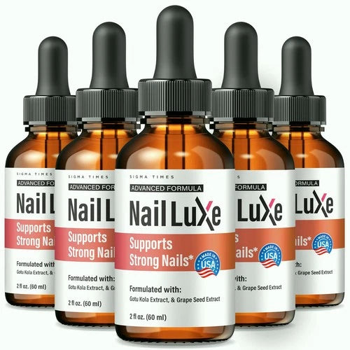 (5 Pack) Nail Luxe Drops – NailLuxe Premium Formula for Beautiful Nails