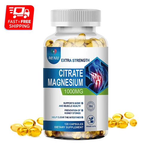 Magnesium Citrate Capsules 1000mg Per Serving - Highest Potency Capsules 120 cap