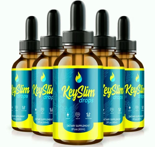 (5 Pack) KeySlim Advanced Weight Loss Drops to Aid Fat Burning & Metabolism