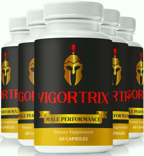 (5 Pack) Vigortrix Men Vitality Pills, Natural Energy & Stamina Support for Men