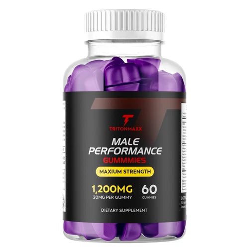 Triton Maxx Gummies for Men Max Strength Formula Vitamin Supplement 60 Gummies