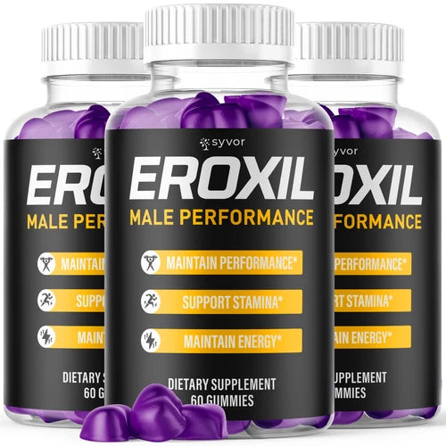(3 Pack) Eroxil Male Gummies Advanced Eroxil Vitamin Max Supplement 180 Gummies