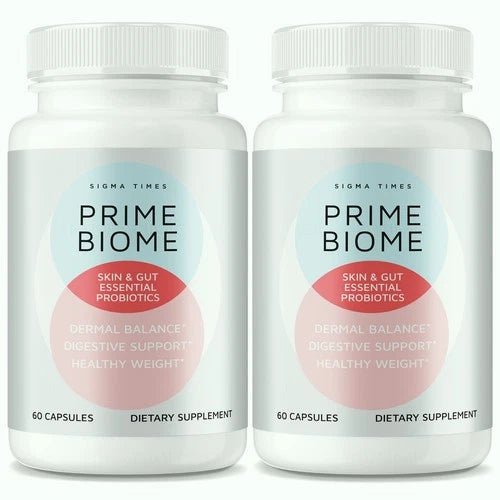 (2 Pack) Prime Biome Gut Health Pills Support Digestive Wellness & Skin Health