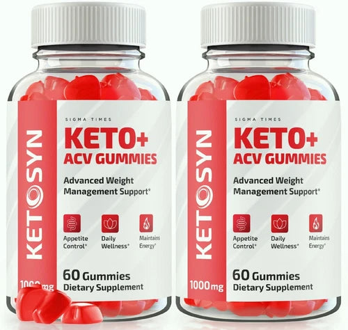 (2 Pack) Ketosyn Keto + ACV Advance Weight Loss Gummies to Burn Fat for Energy