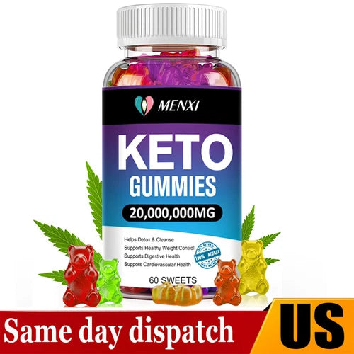 MENXI Keto ACV Gummies for Advanced Weight Loss and Energy 60ct Maximum Strength