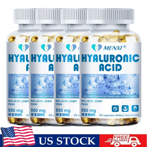 Hyaluronic Acid Capsules 850MG Supplement Support Healthy Joints Reduce Wrinkles