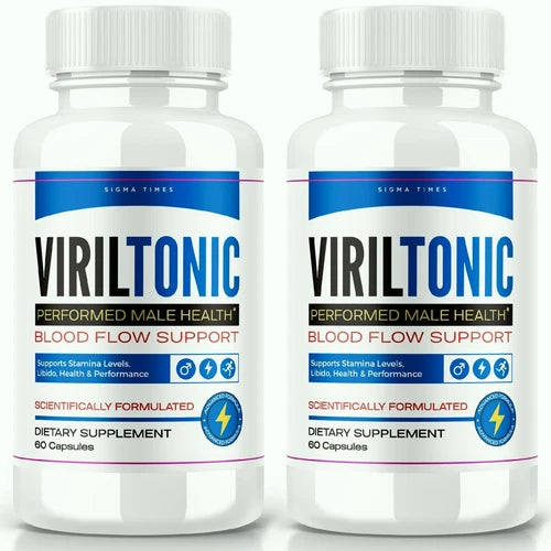 (2 Pack) VirilTonic for Men, VirilTonic blood flow Support Capsules
