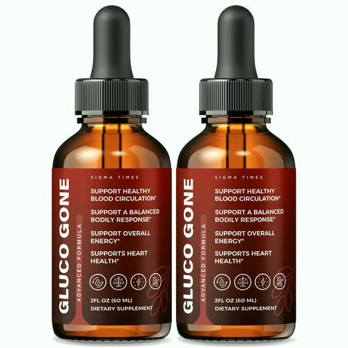 (2 Pack) Gluco Gone Drops - GlucoGone Liquid Formula For Healthy Circulation