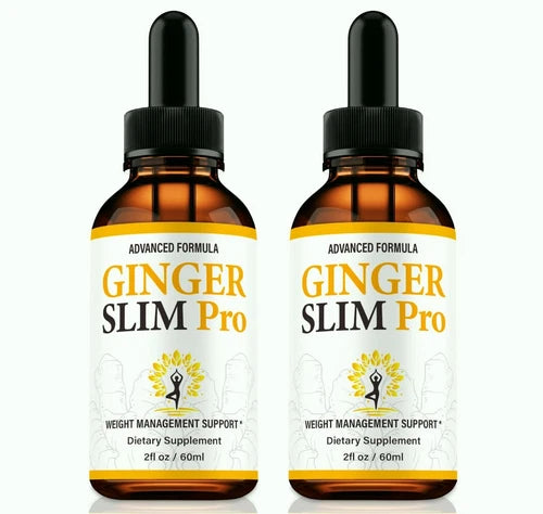 (2 Pack) Ginger Slim Drops, Weight Loss Drops to Support Fat Burning
