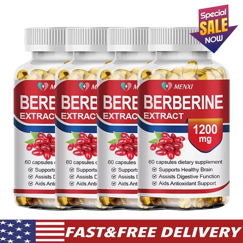 Premium Berberine HCL 1200mg High Potency Anti-inflammatory,Blood Sugar Support