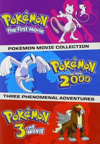 Pokemon Movies 1-3 DVD