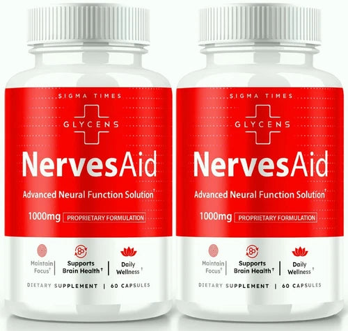 (2 Pack) Glycens NervesAid Pills to Support Nerve Health & Prevent Nerve Damage