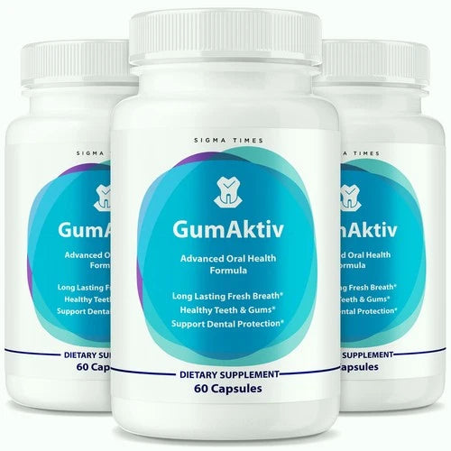 (3 Pack) Gumaktiv for Teeth, Gum Aktiv Dental Support Capsules for Healthy Gums