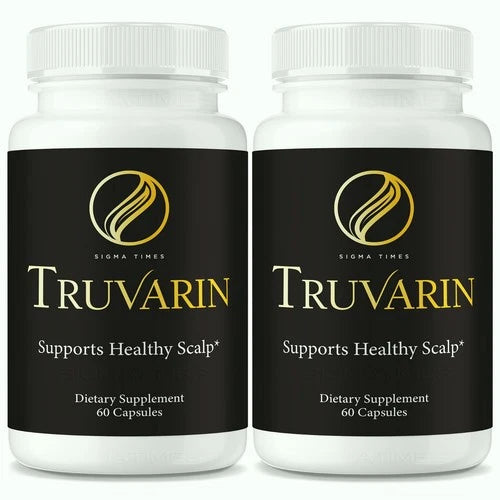 (2 Pack) Truvarin Capsules – Tru Varin Natural Support for Healthy Hair & Scalp