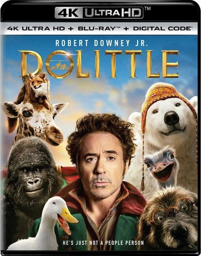 Dolittle 4K UHD Blu-ray Robert Downey Jr. NEW